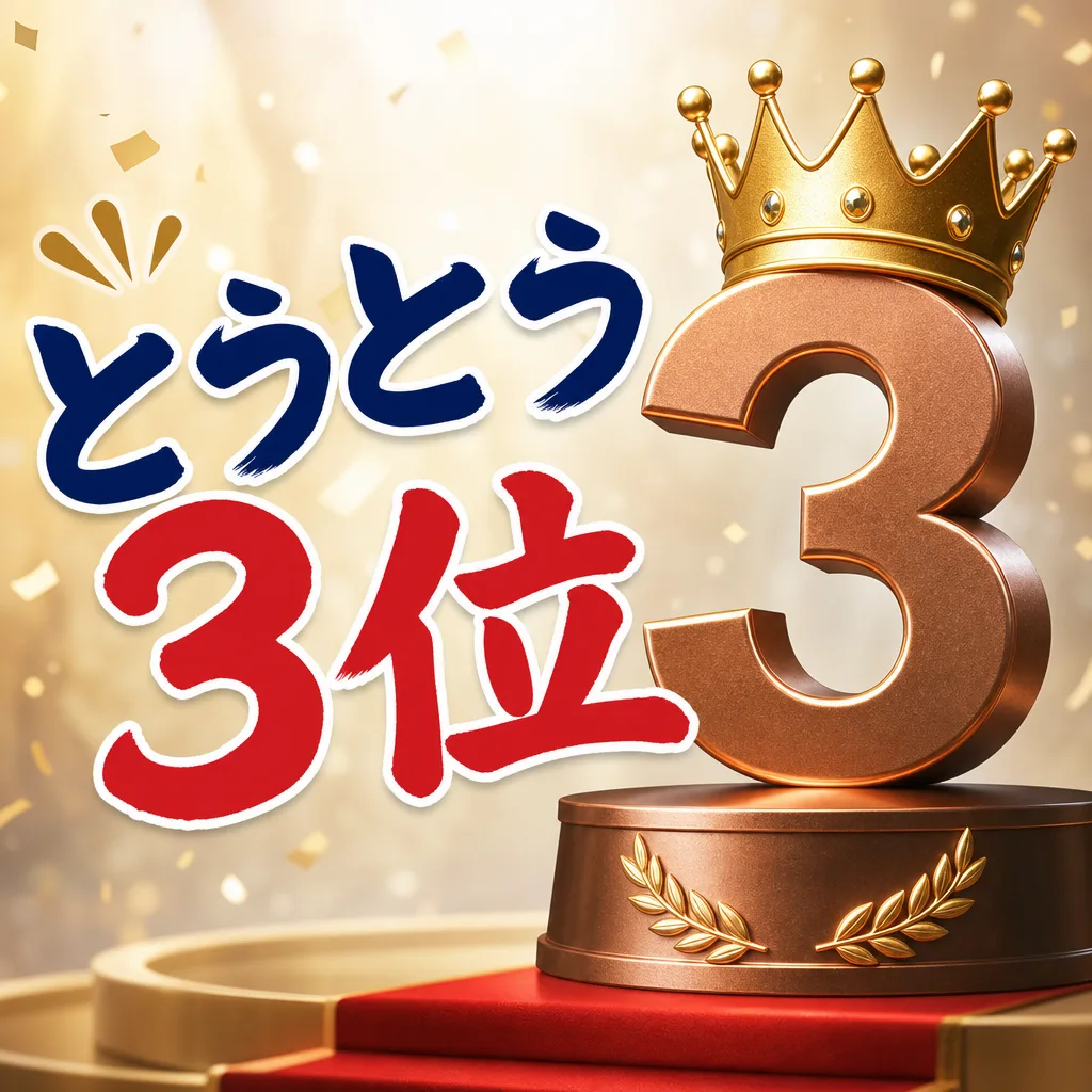 とうとう３位
