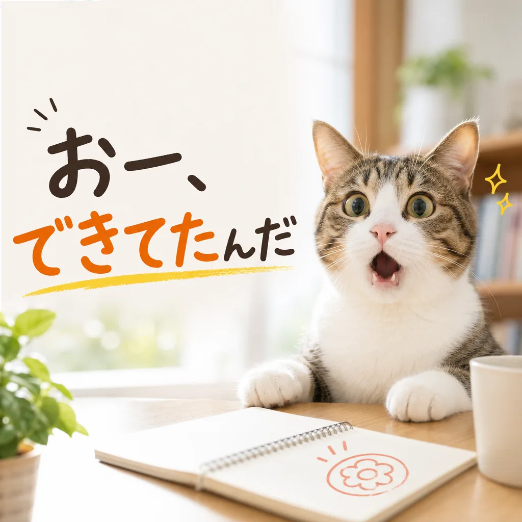 おー、できてたんだ