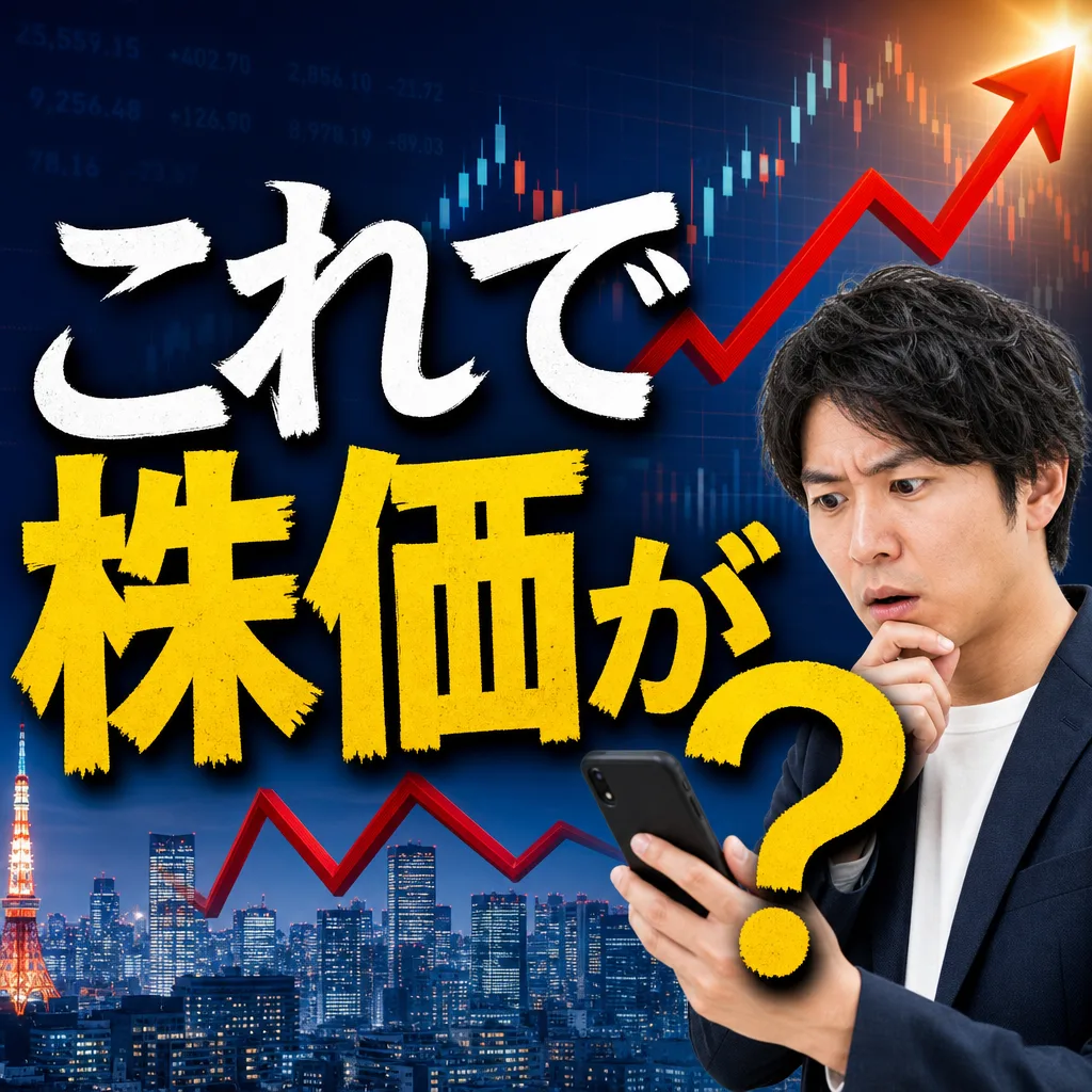 これで株価が？