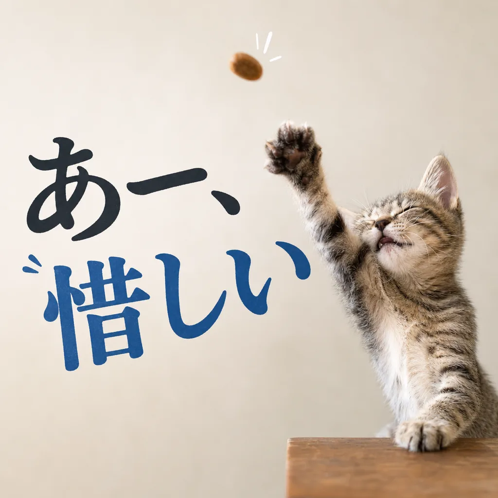 あー、惜しい