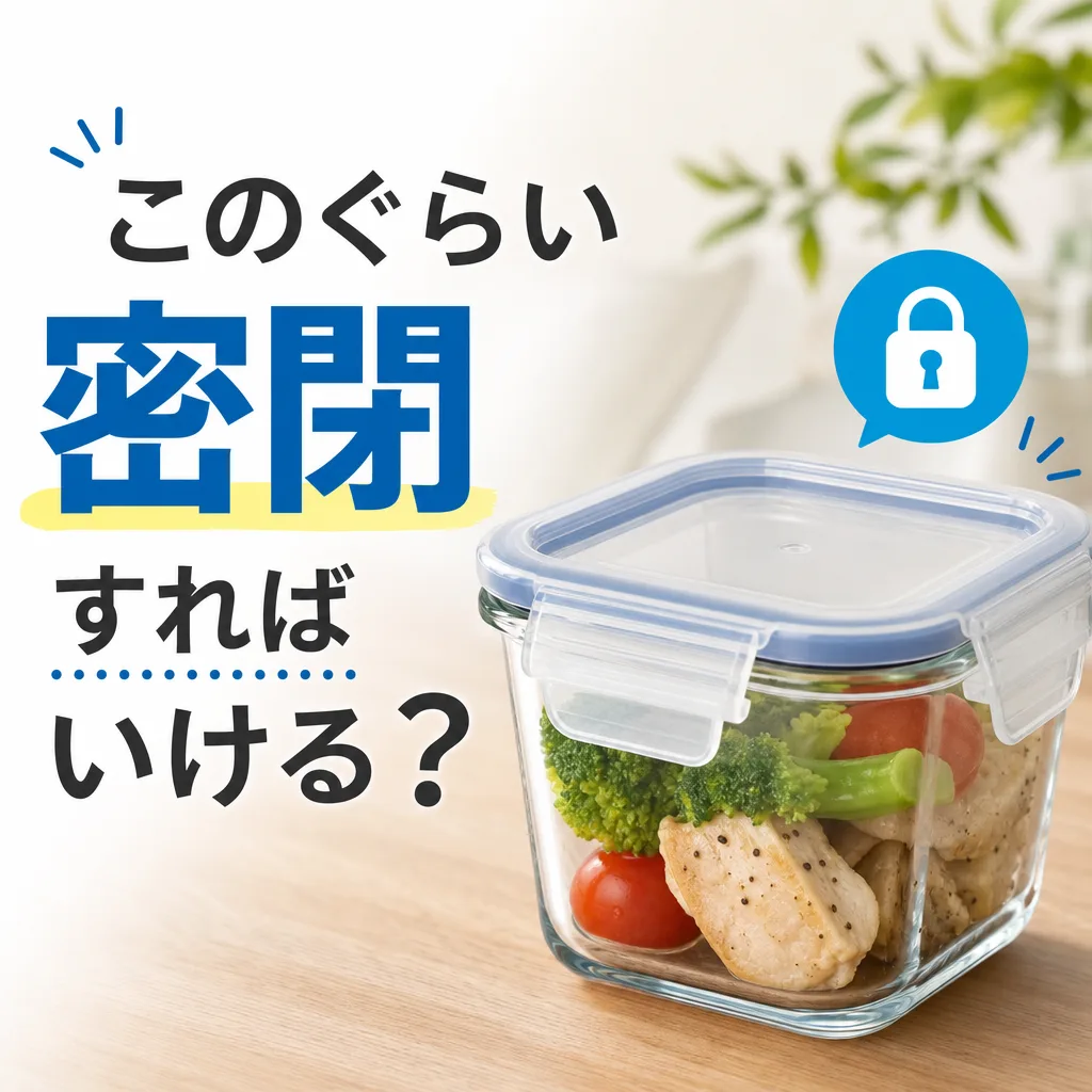 このぐらい密閉すればいける？