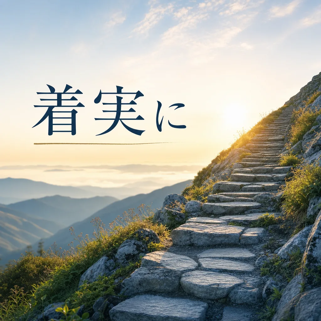 着実に