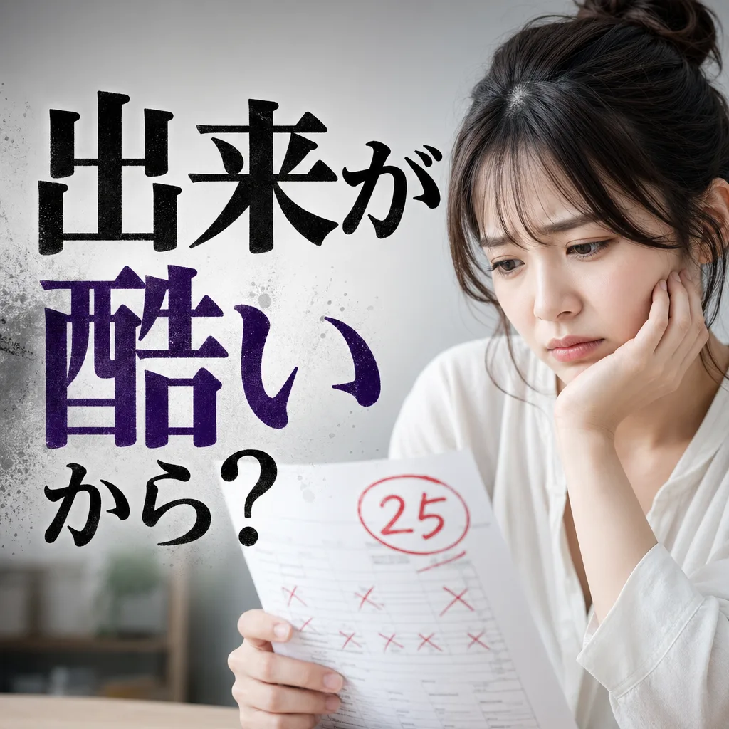 出来が酷いから？