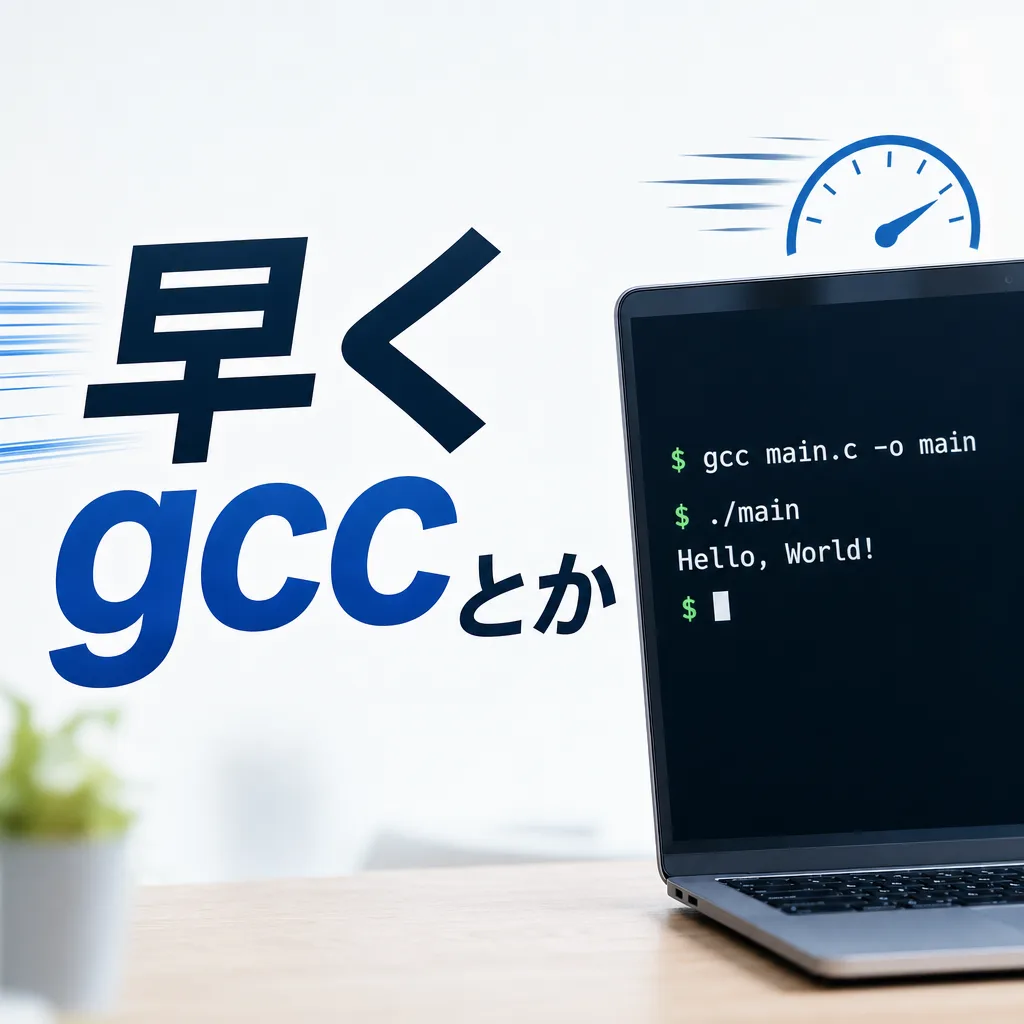 早くgccとか