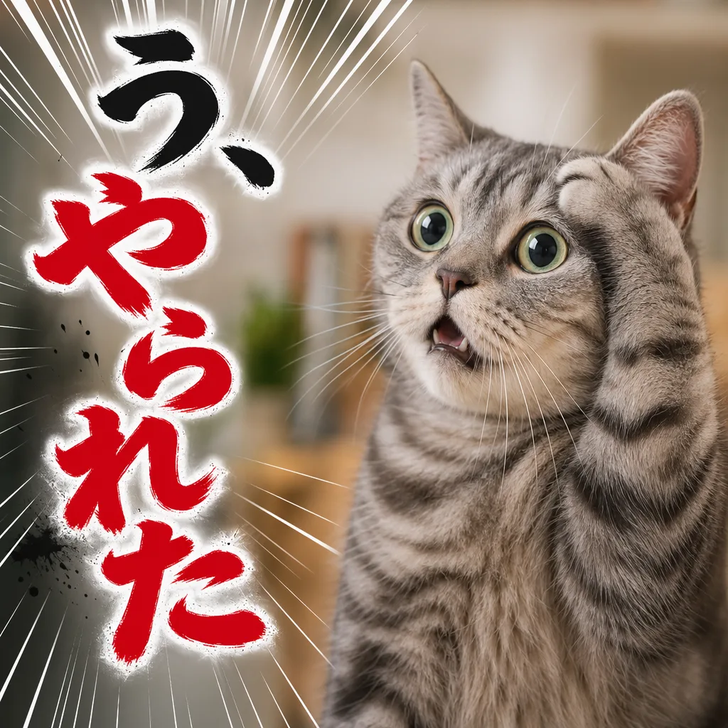 う、やられた