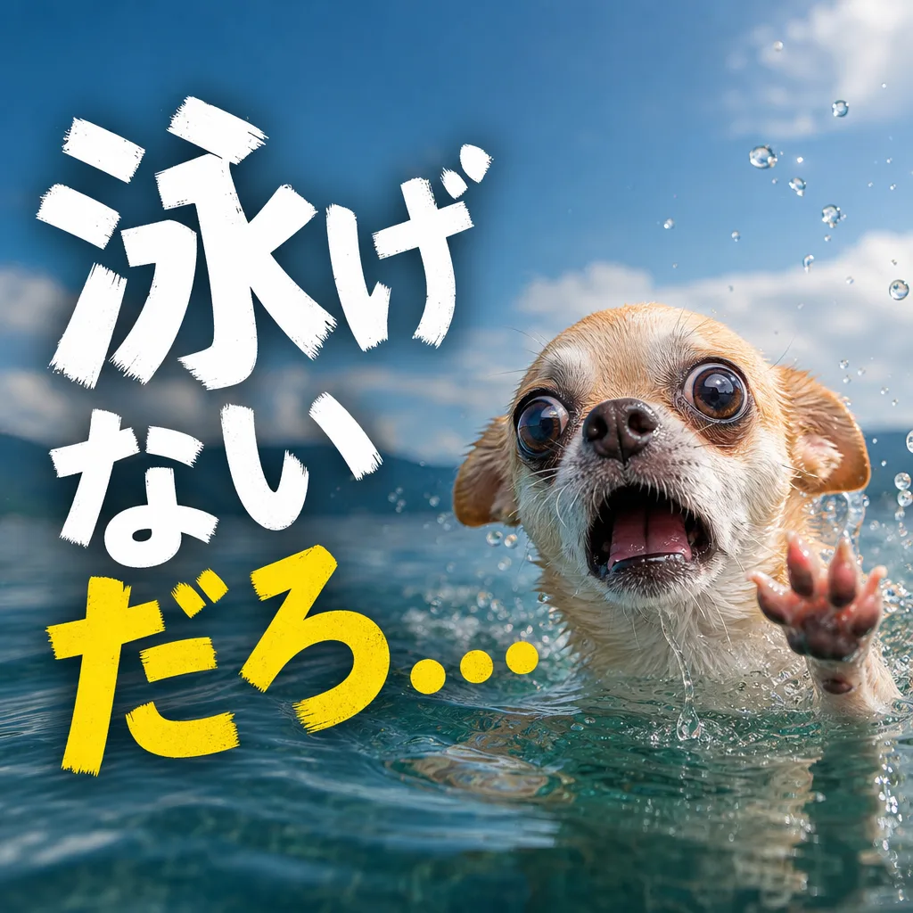 泳げないだろ...