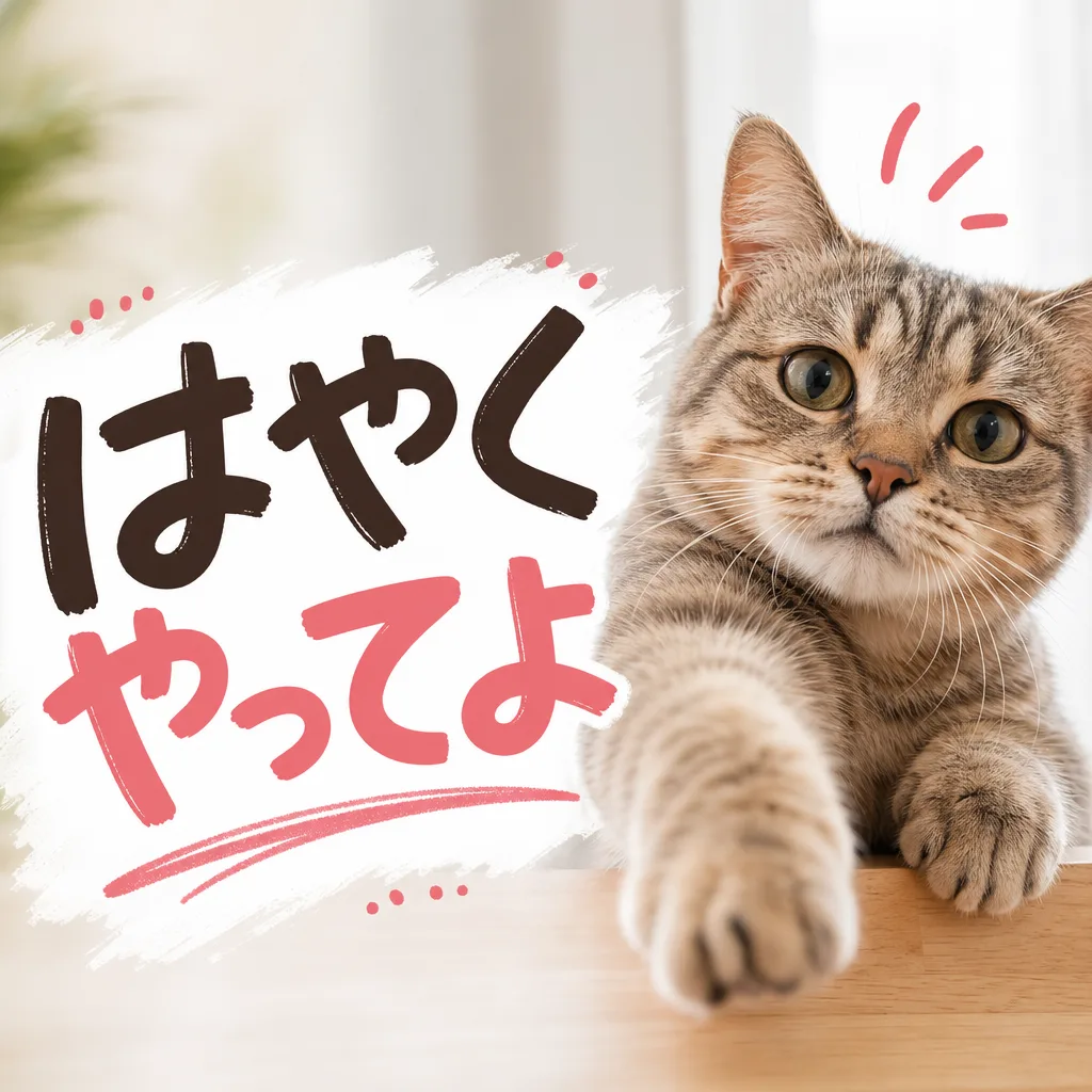 はやくやってよ