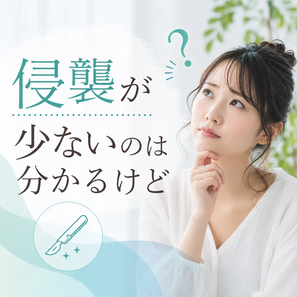 侵襲が少ないのは分かるけど