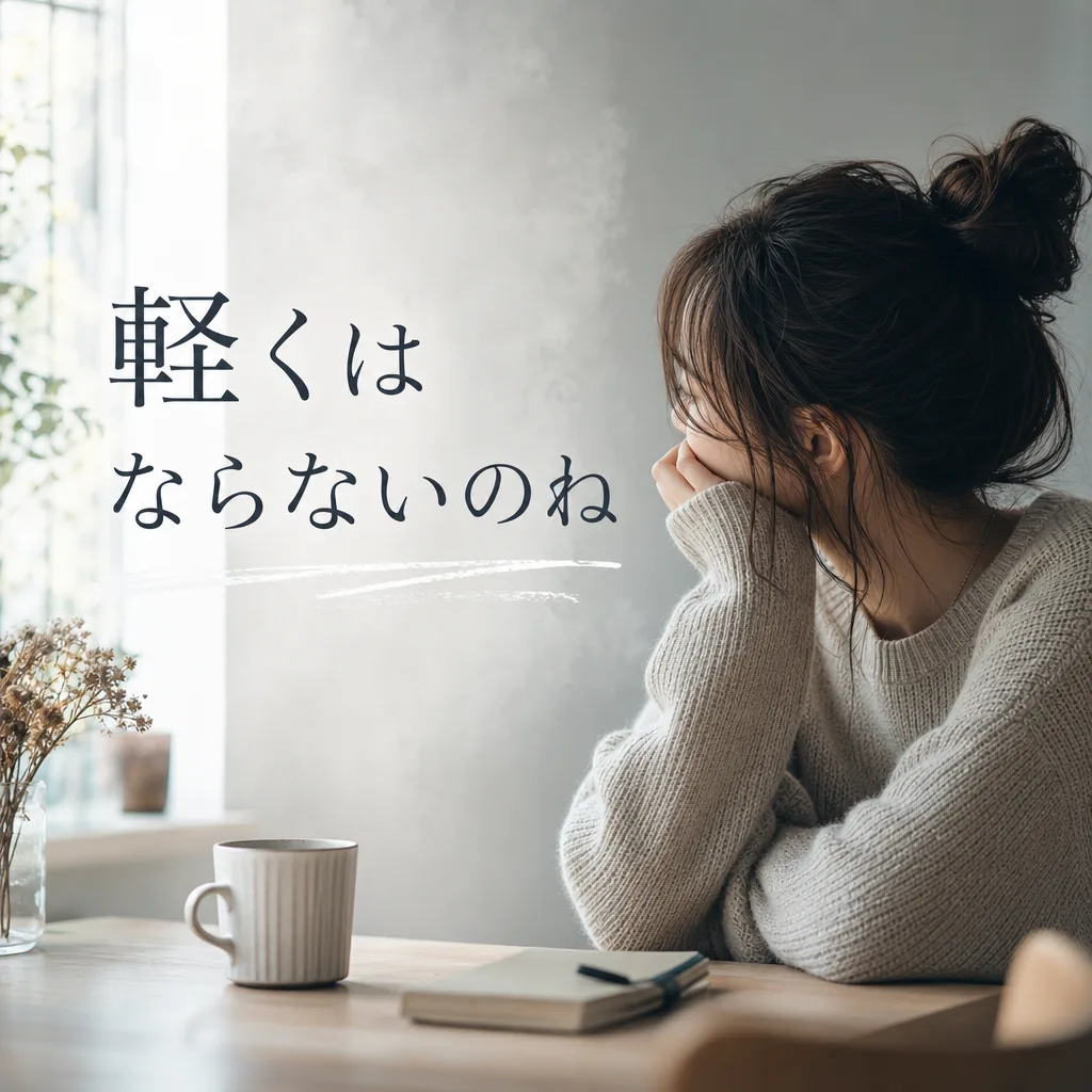 軽くはならないのね