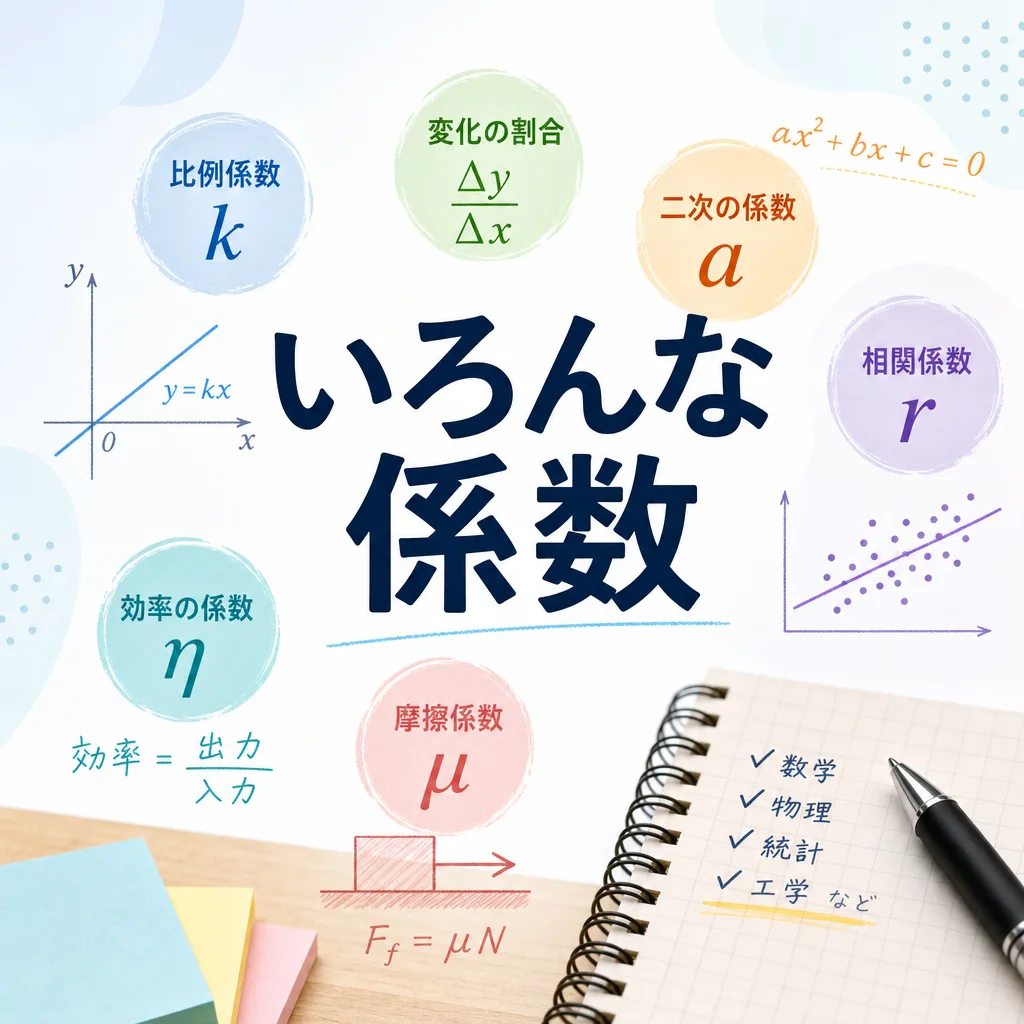 いろんな係数