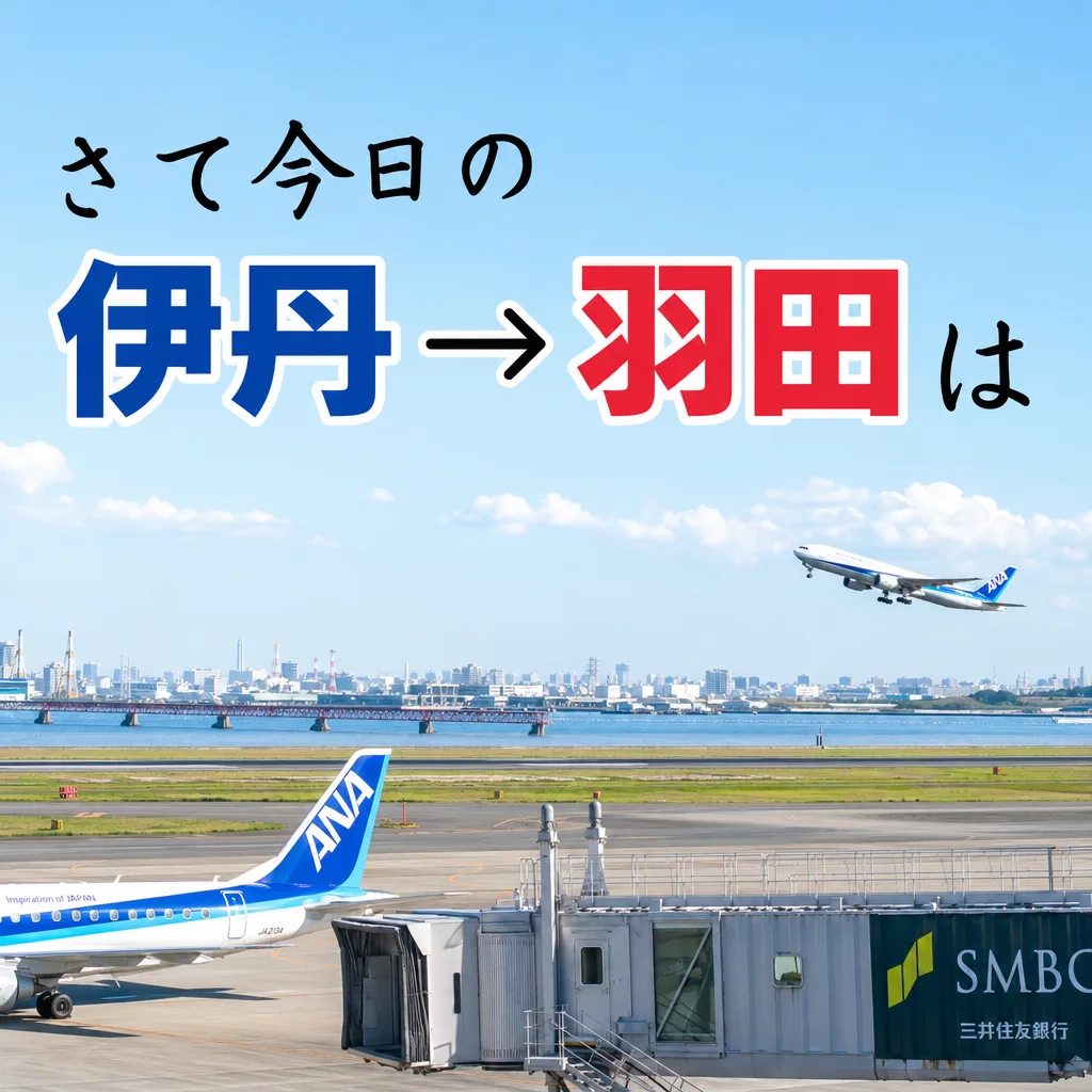 さて今日の伊丹→羽田は