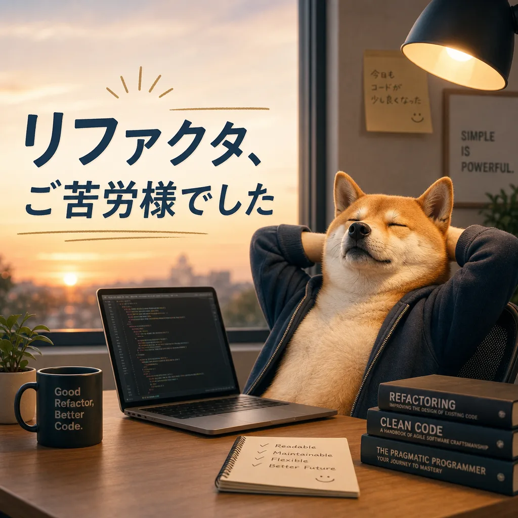 リファクタ、ご苦労様でした