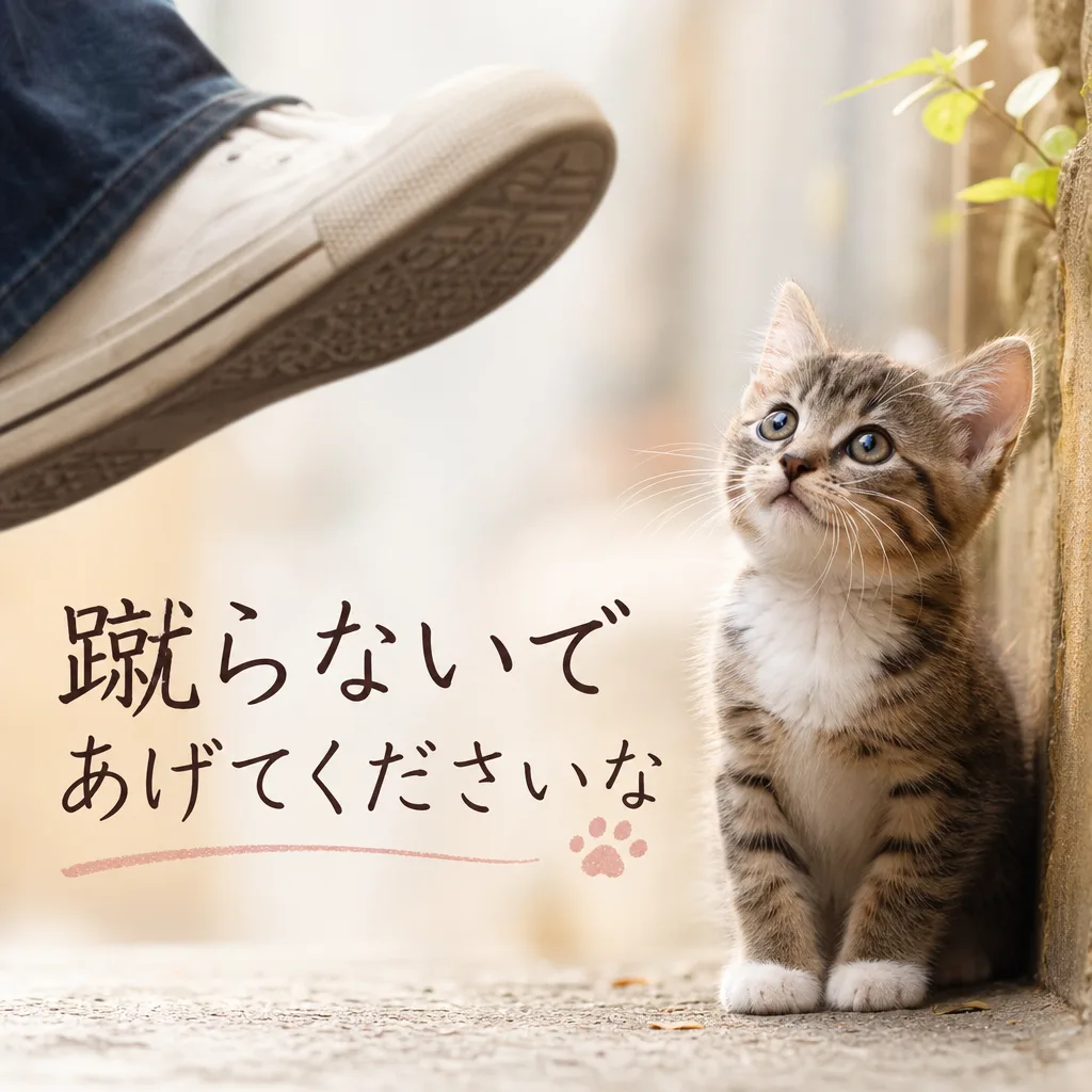 蹴らないであげてくださいな