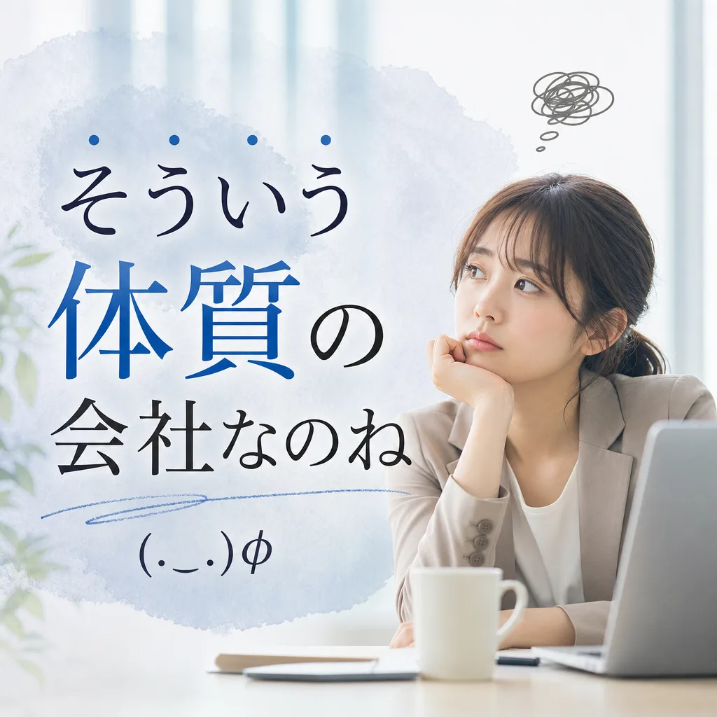 そういう体質の会社なのね(._.)φ