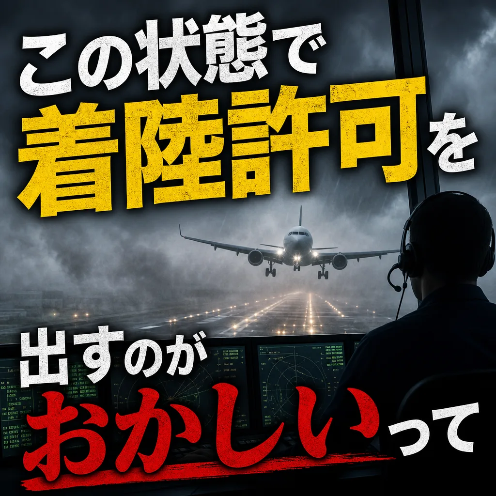 この状態で着陸許可を出すのがおかしいって