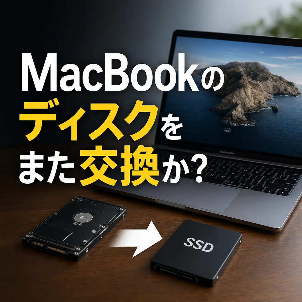 MacBookのディスクをまた交換か?