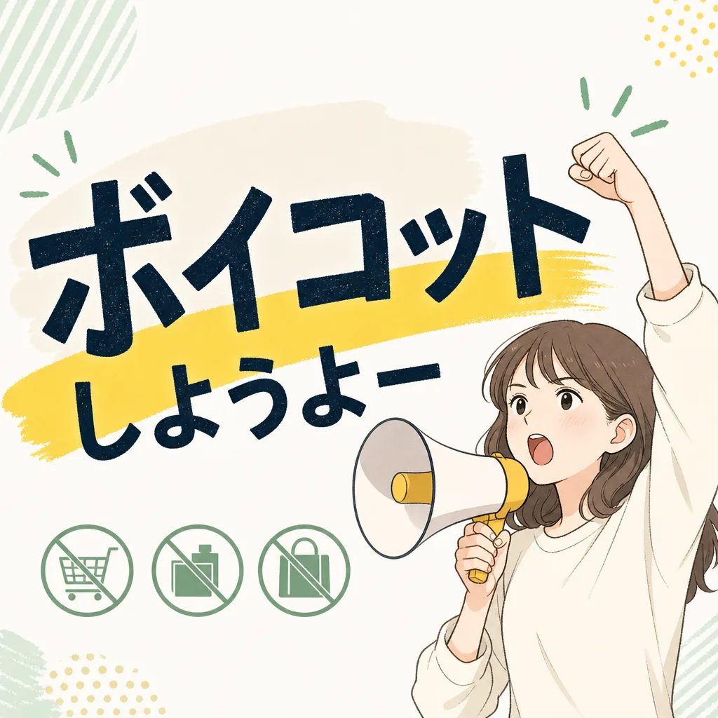 ボイコットしようよー