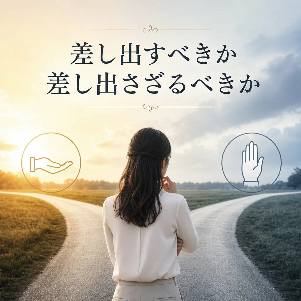 差し出すべきか差し出さざるべきか