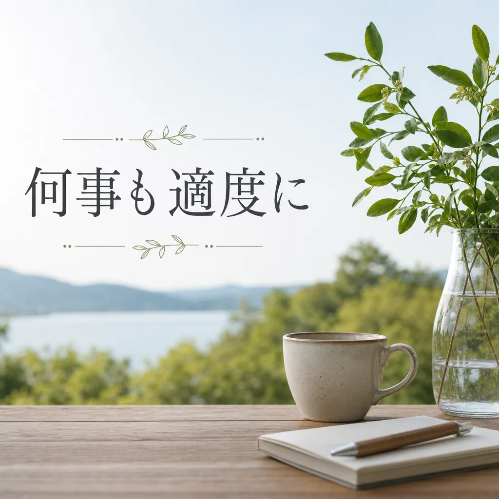 何事も適度に