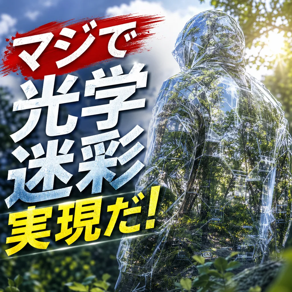 マジで光学迷彩実現だ!