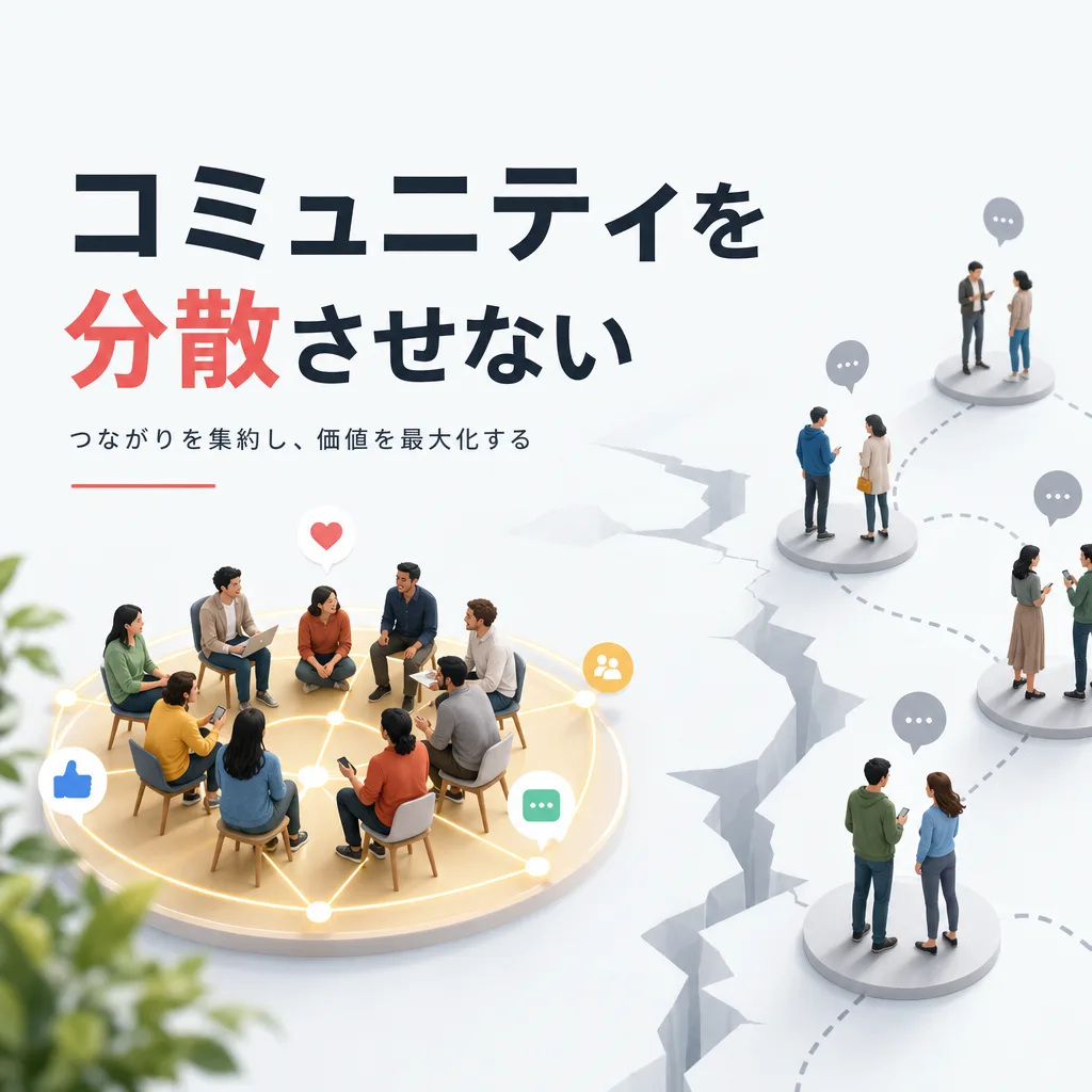 コミュニティを分散させない