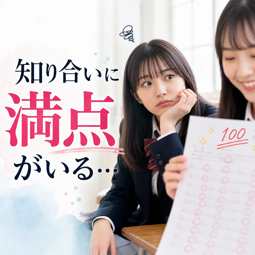 知り合いに満点がいる...