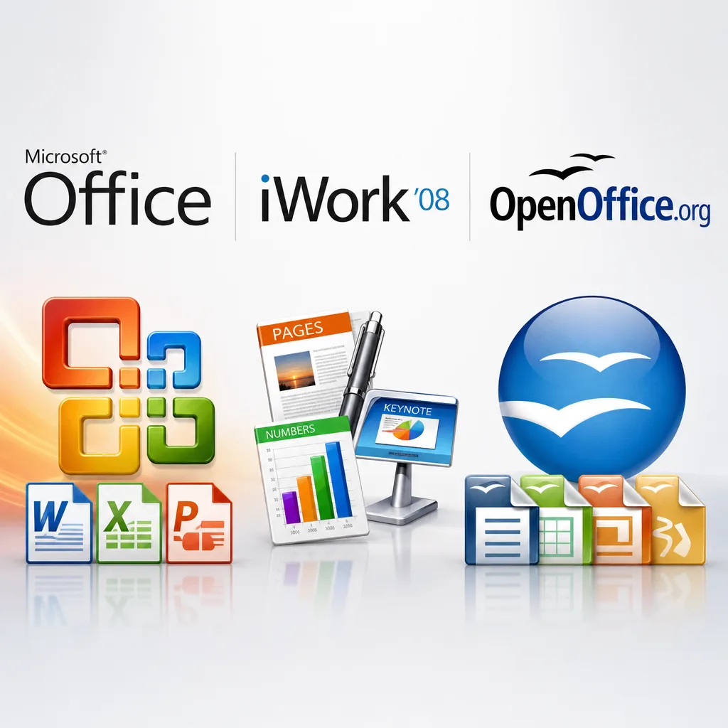 Microsoft Office, iWork '08, OpenOffice.org