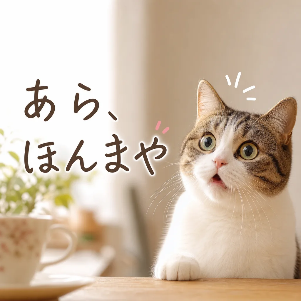 あら、ほんまや
