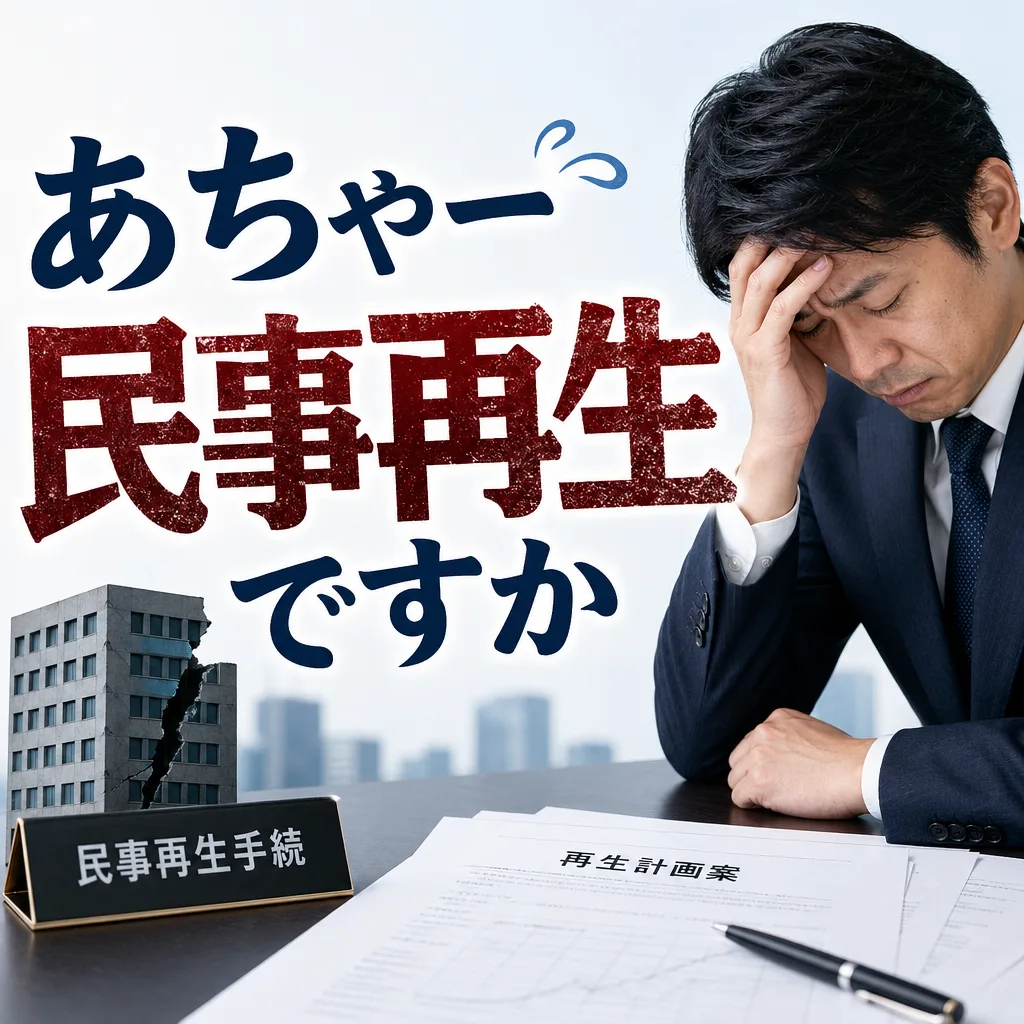 あちゃー民事再生ですか