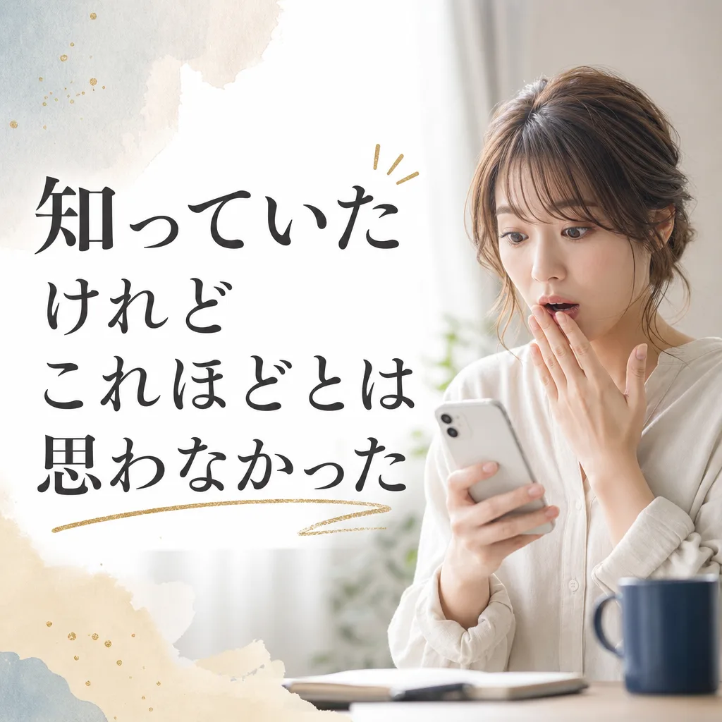 知っていたけれどこれほどとは思わなかった
