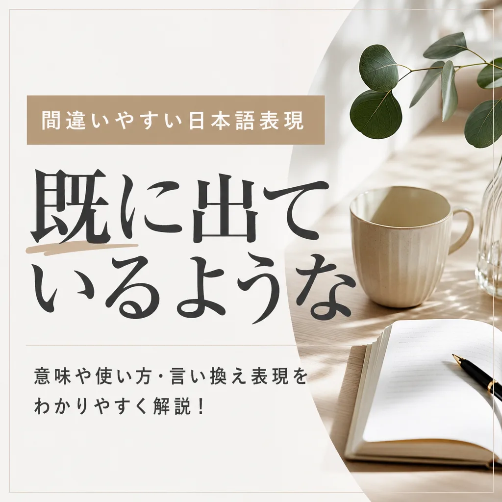 既に出ているような