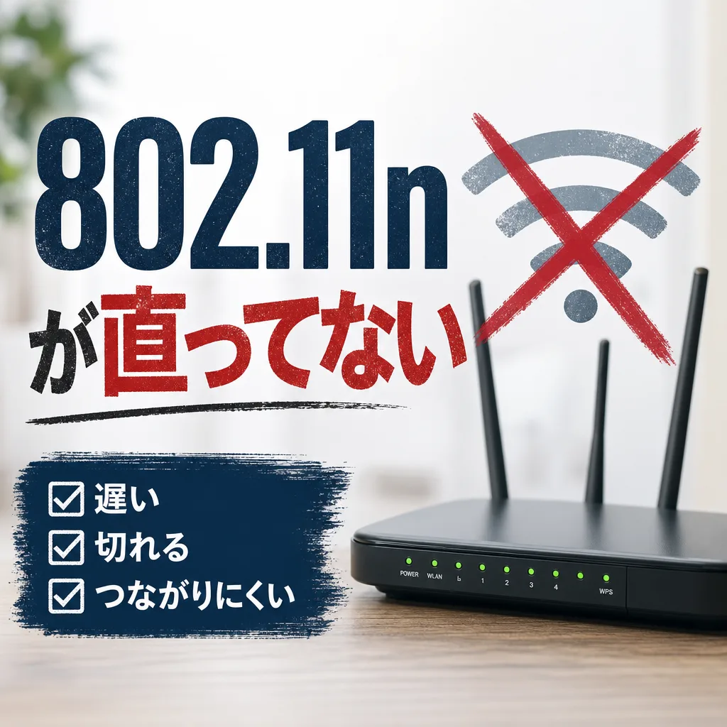 802.11nが直ってない