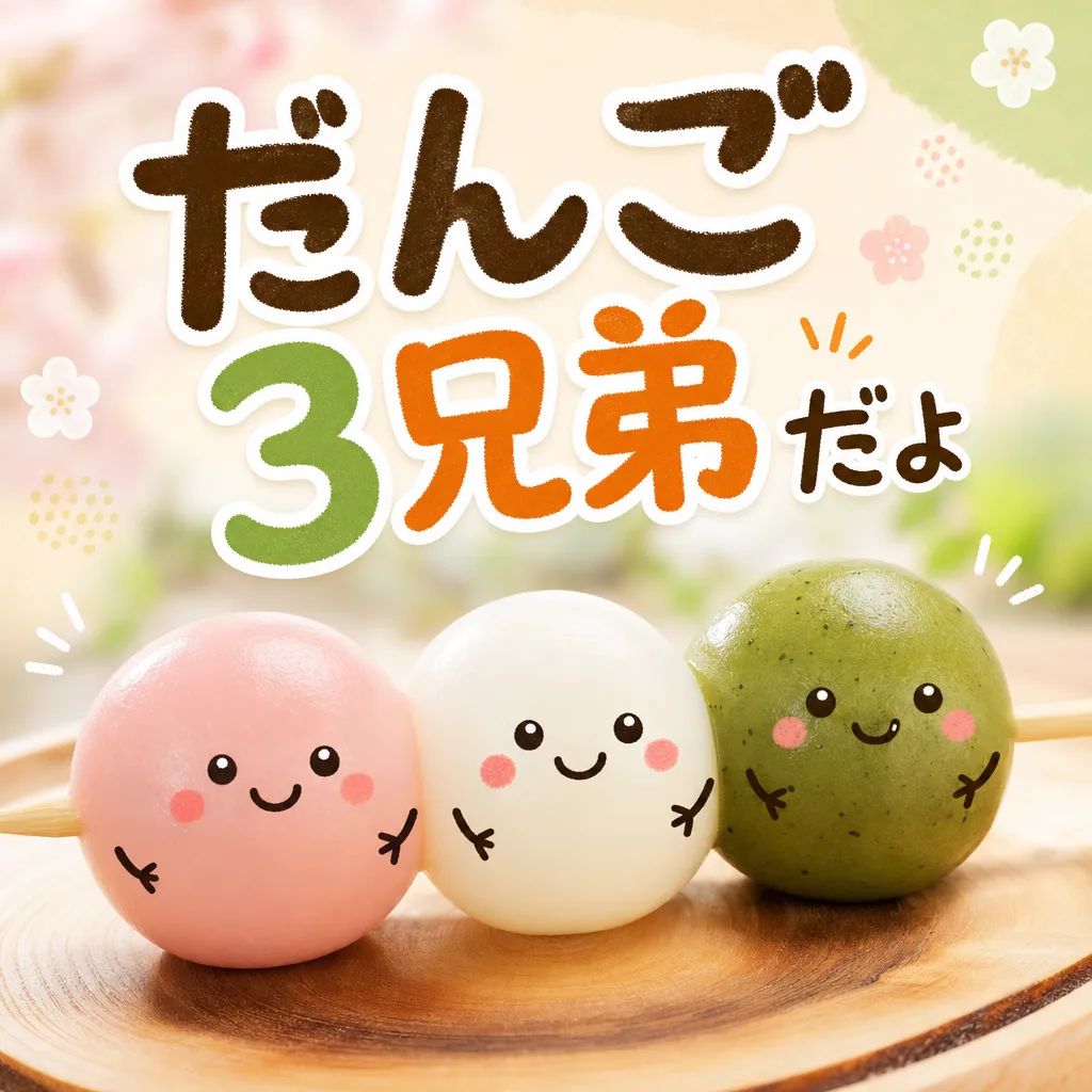 だんご3兄弟だよ