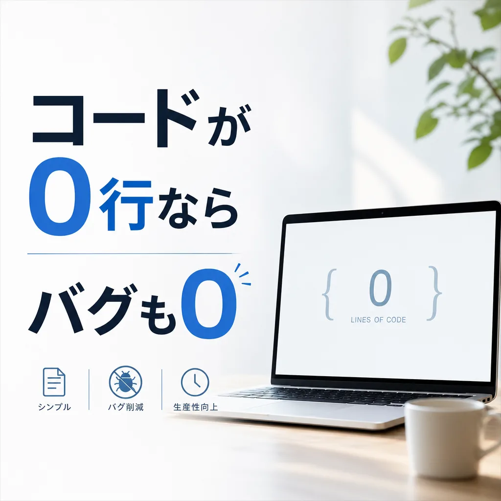 コードが0行ならバグも0