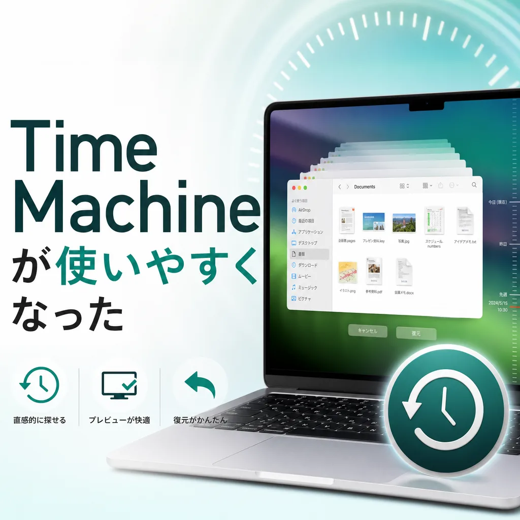 Time Machineが使いやすくなった