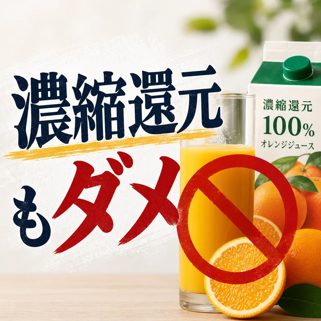 濃縮還元もダメ
