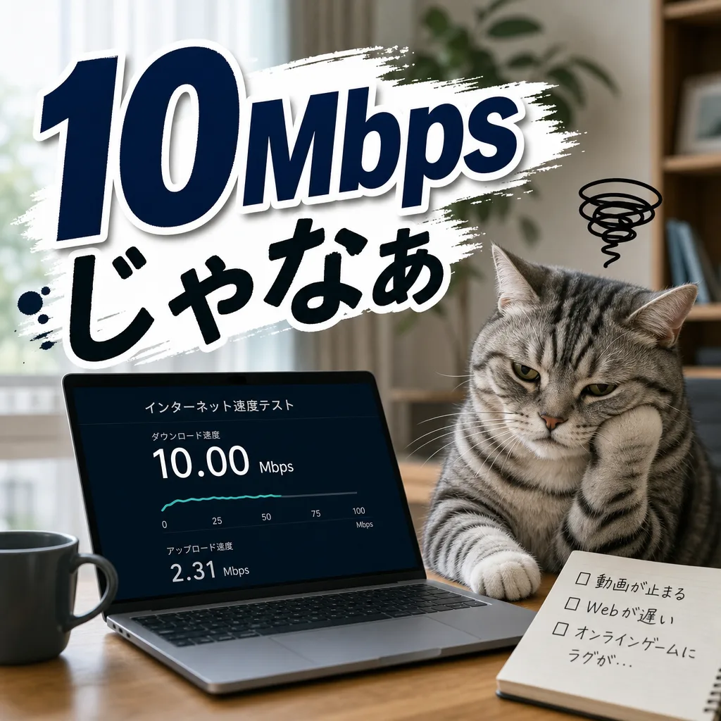 10Mbpsじゃなぁ