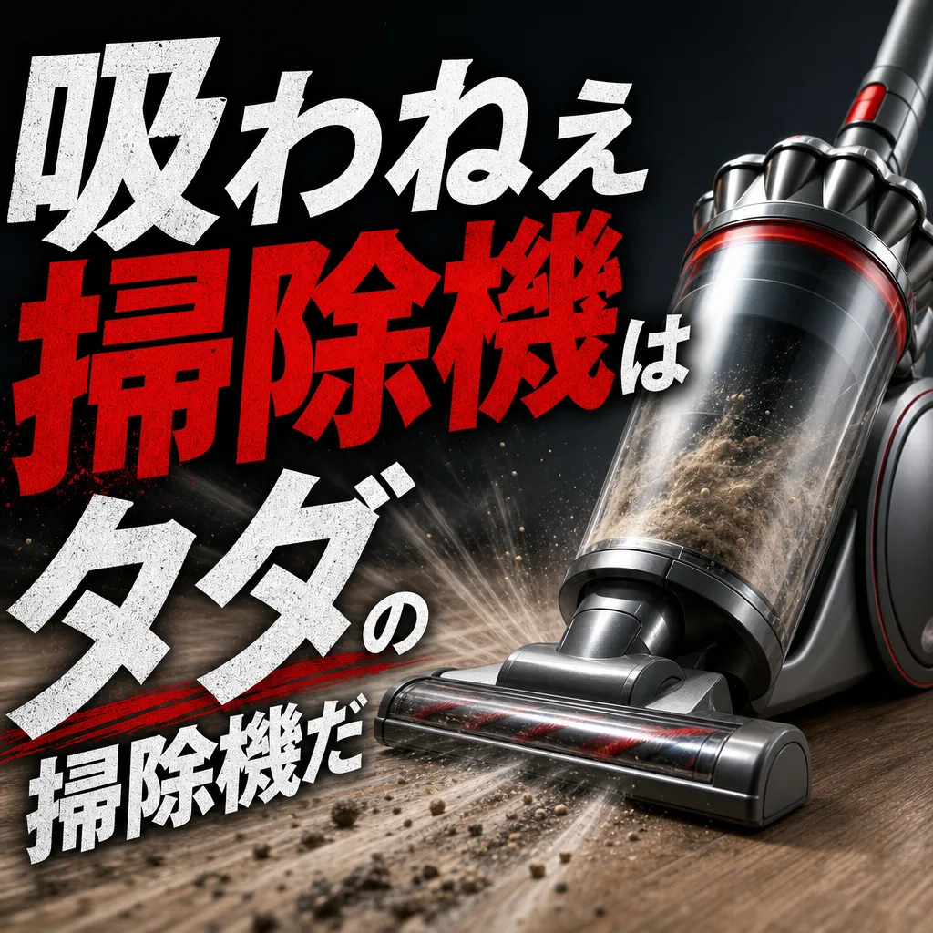 吸わねえ掃除機はタダの掃除機だ