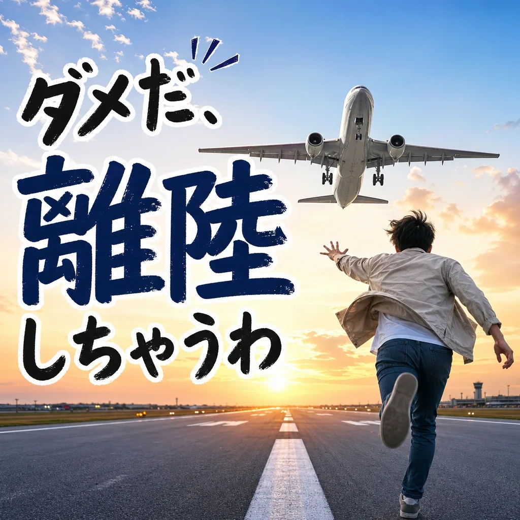 ダメだ、離陸しちゃうわ