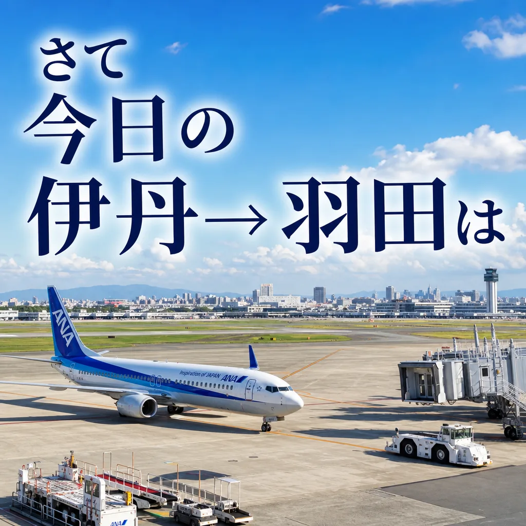 さて今日の伊丹→羽田は
