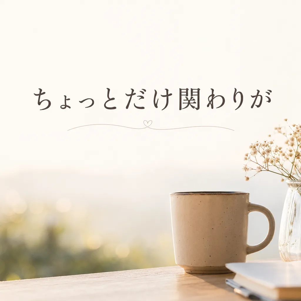ちょっとだけ関わりが