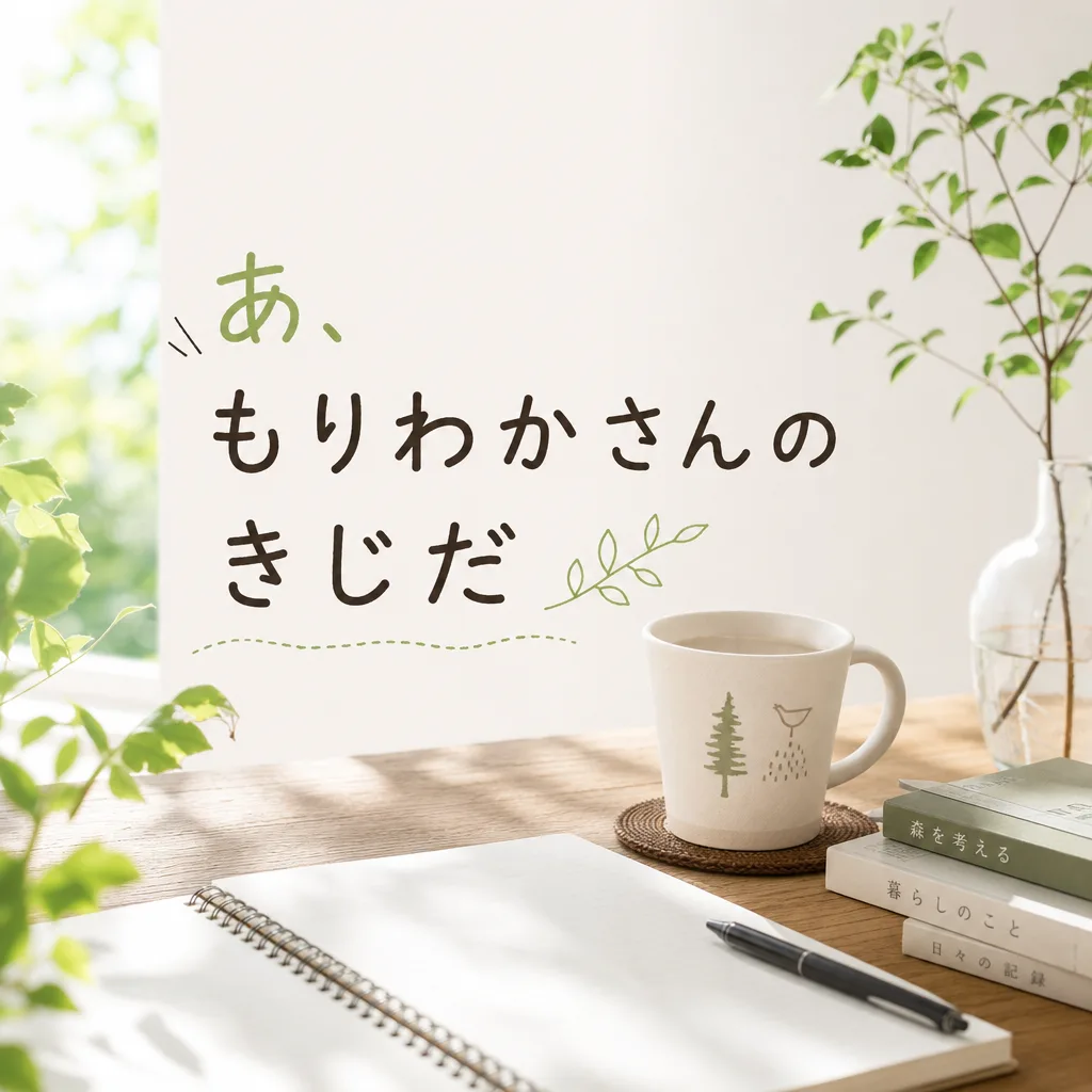 あ、もりわかさんのきじだ