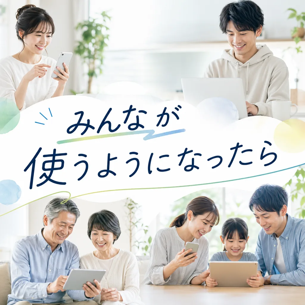 みんなが使うようになったら