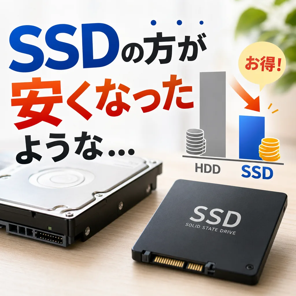 SSDの方が安くなったような...