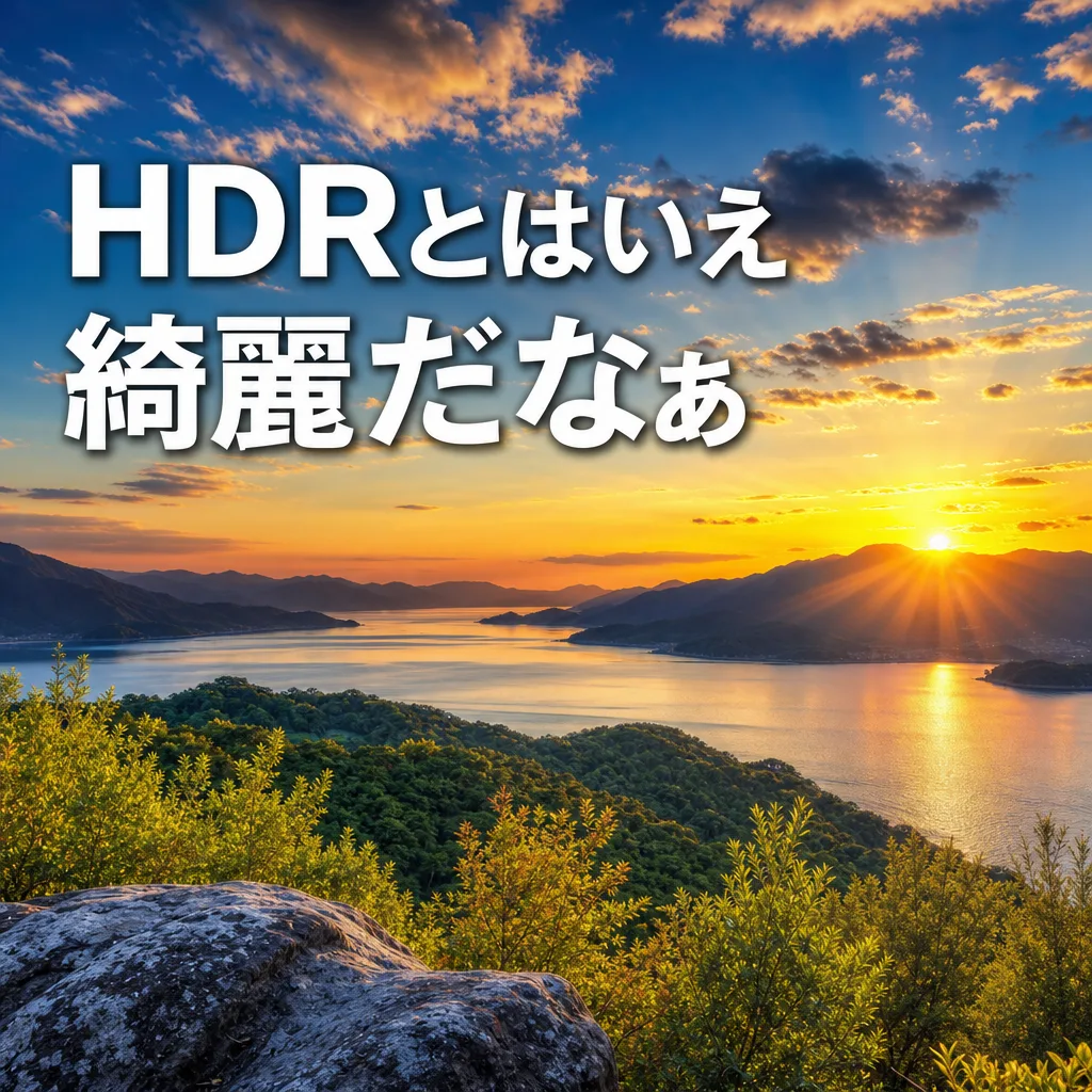 HDRとはいえ綺麗だなぁ