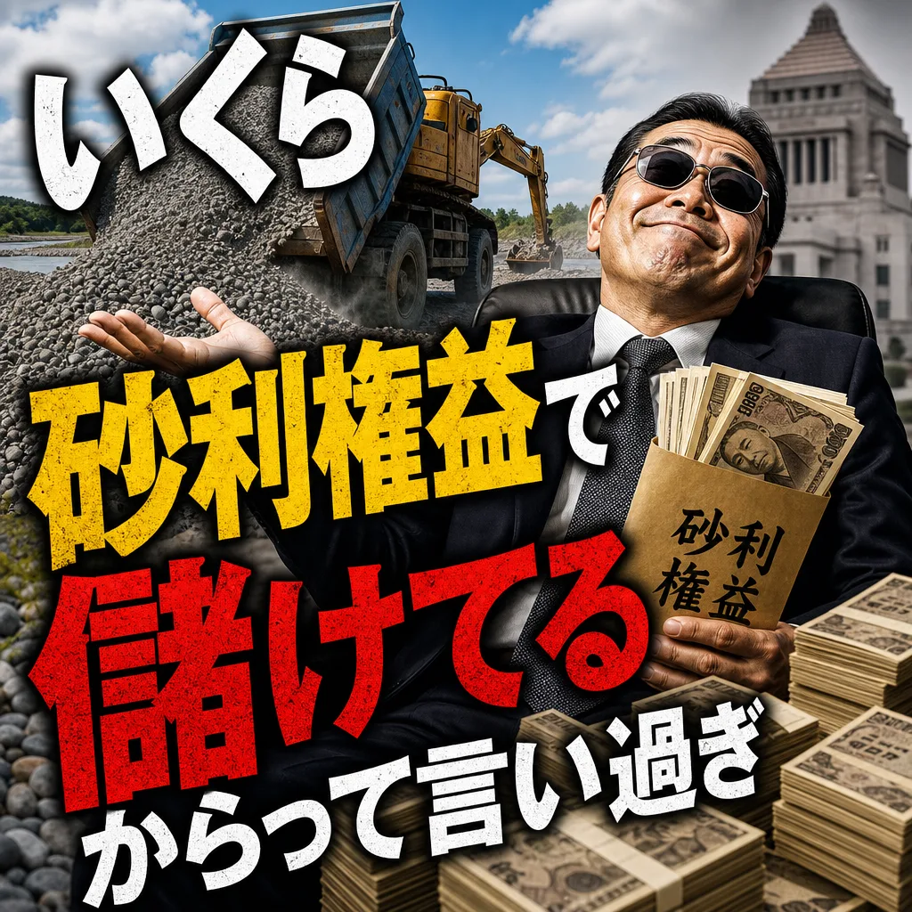 いくら砂利権益で儲けてるからって言い過ぎ