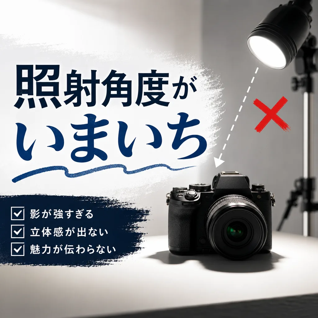 照射角度がいまいち
