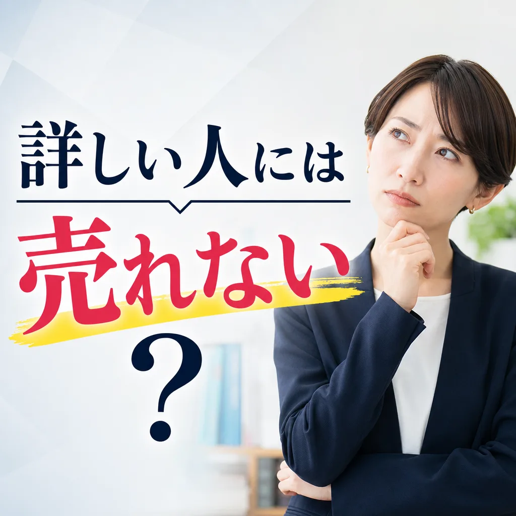 詳しい人には売れない？