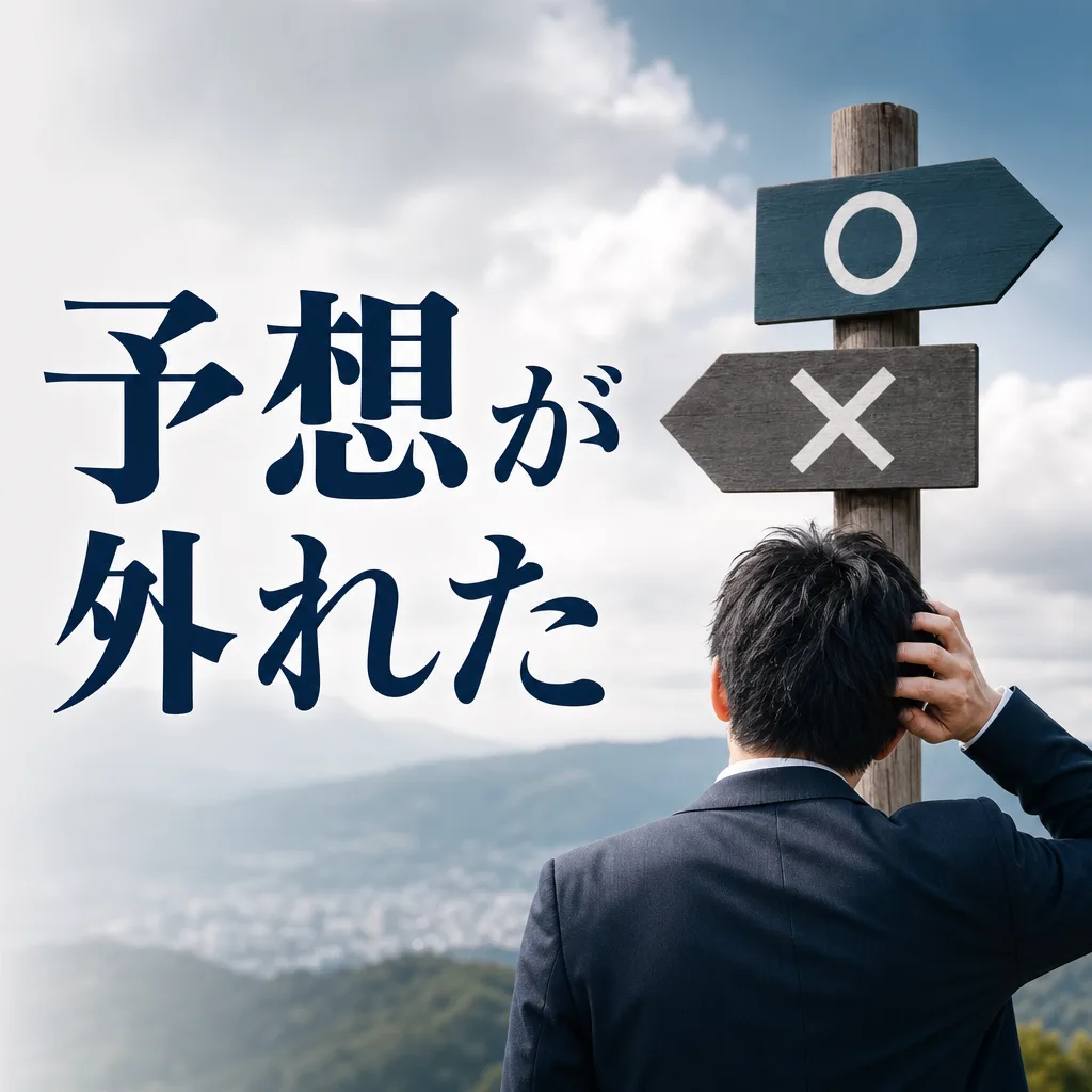 予想が外れた