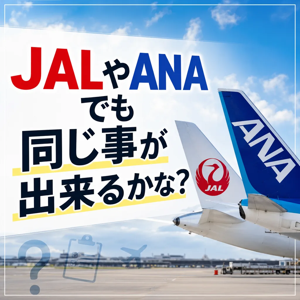 JALやANAでも同じ事が出来るかな？